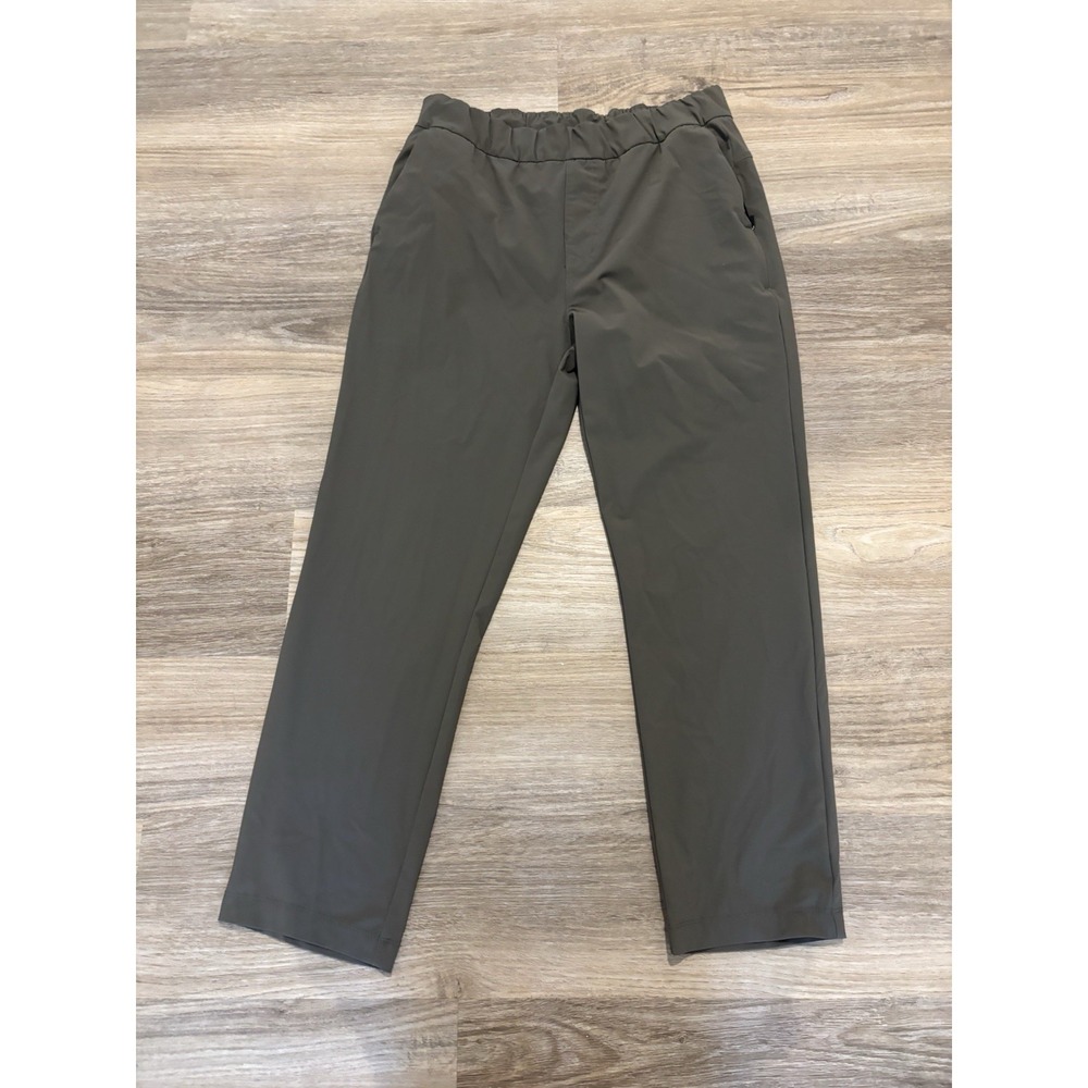 Vuori Women's Green Miles Ankle Athleisure Straight Cropped Pants See Measures - Picture 2 of 7